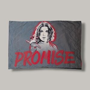 Stranger Things Eleven "PROMISE" Pillow Case
